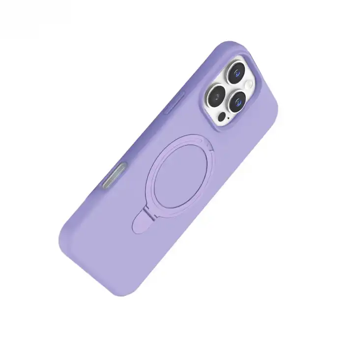 Apple İphone 16 Pro Max Regal Magsafe Standlı Kapak - Lila