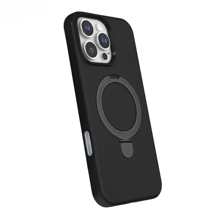 Apple İphone 16 Pro Max Regal Magsafe Standlı Kapak - Siyah