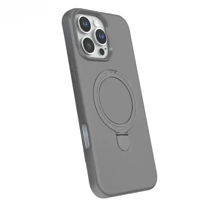 Apple İphone 16 Pro Regal Magsafe Standlı Kapak - Titan Gri