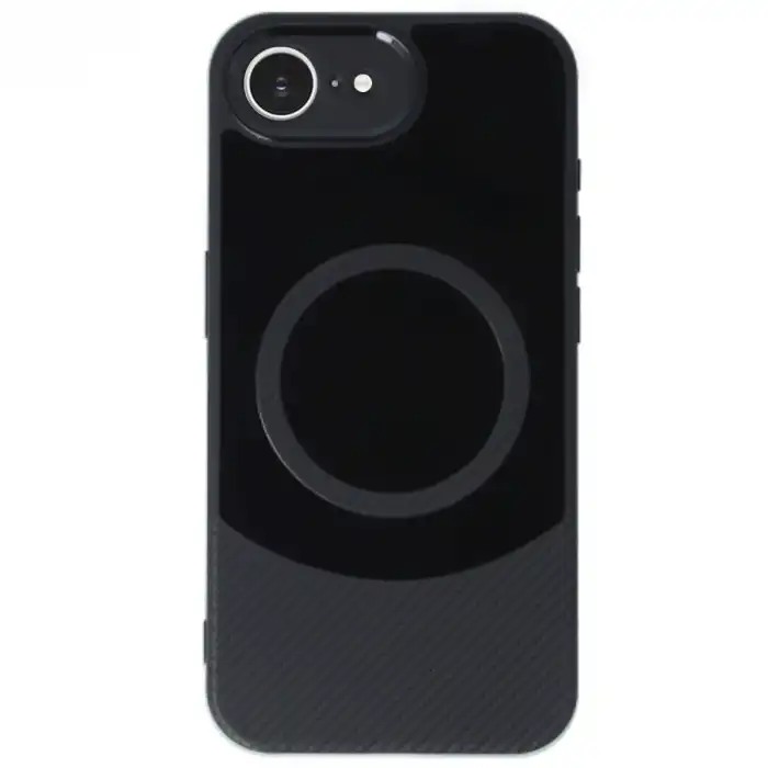 Apple İphone 16e Kılıf Maya Karbon Kapak - Siyah