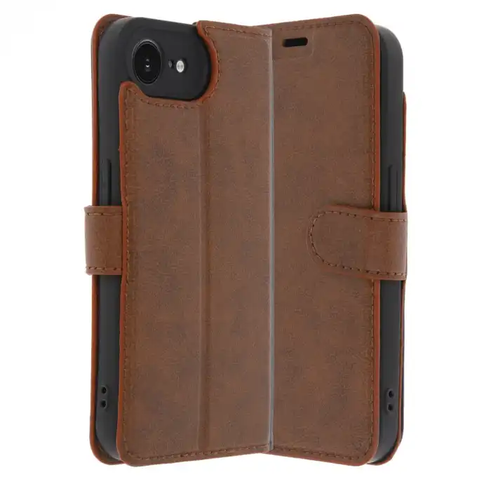 Apple İphone 16e Kılıf Trend S Plus Kapaklı Kılıf - Taba