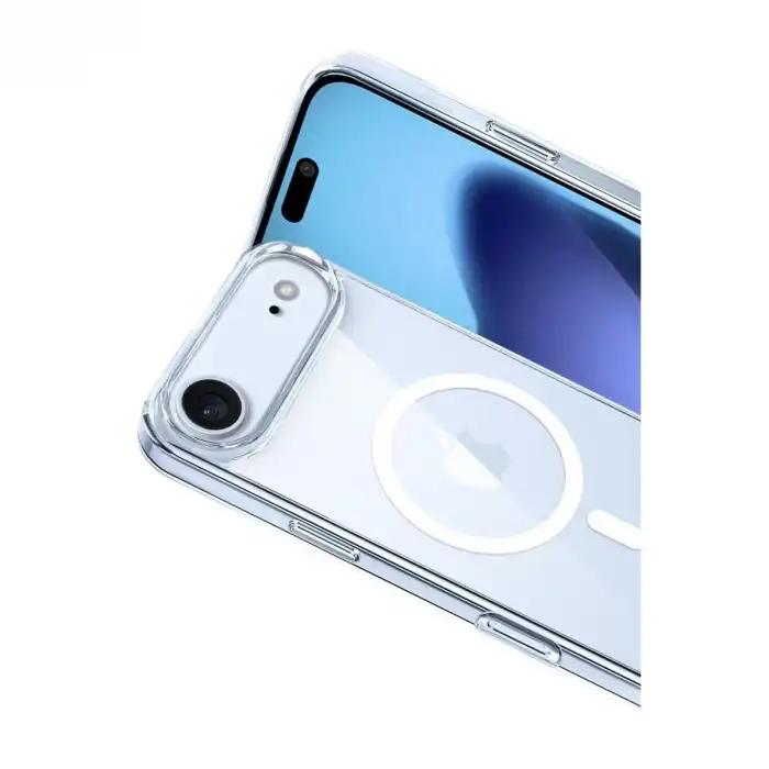 Apple İphone 17 Air Combo Sert Şeffaf Magsafe Kapak - Şeffaf