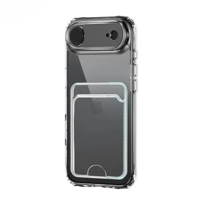 Apple İphone 17 Air Kart Şeffaf Silikon - Şeffaf