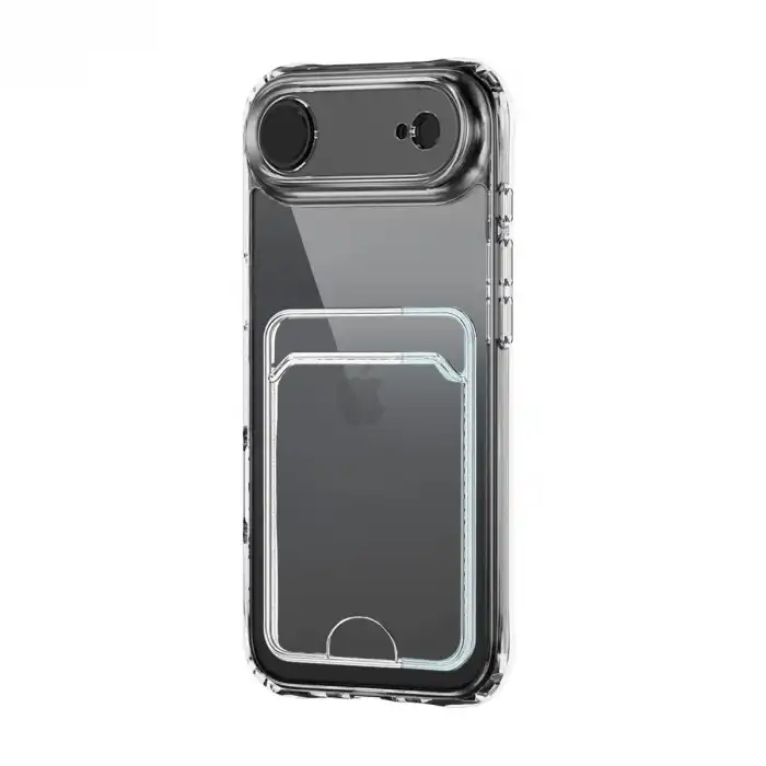 Apple İphone 17 Air Kart Şeffaf Silikon - Şeffaf