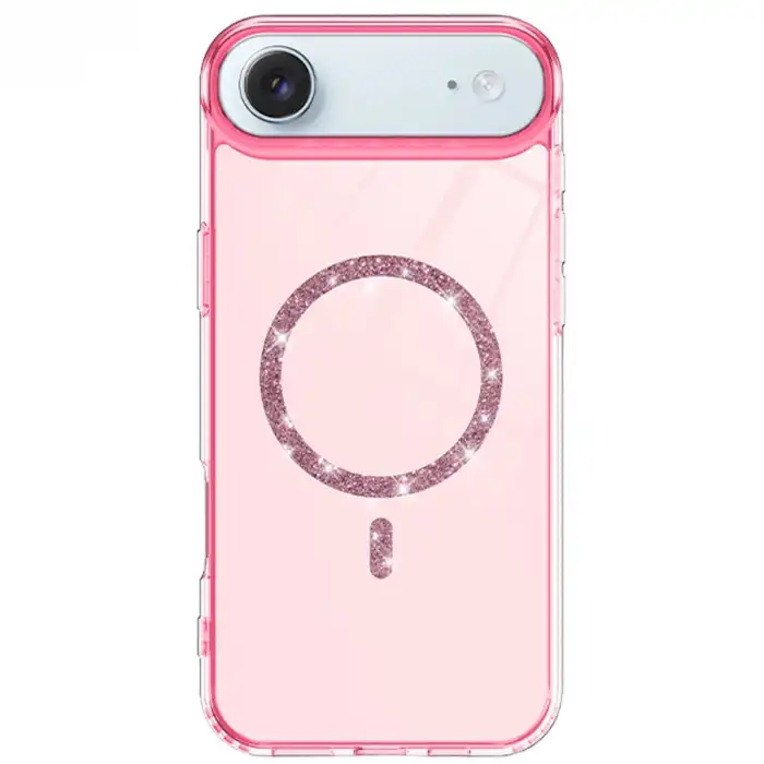 Apple İphone 17 Air Live Diamond Magsafe Kapak - Pembe