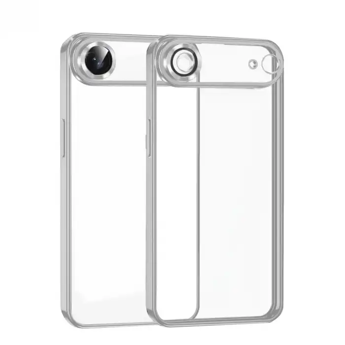 Apple İphone 17 Air Razer Lensli Silikon - Gümüş