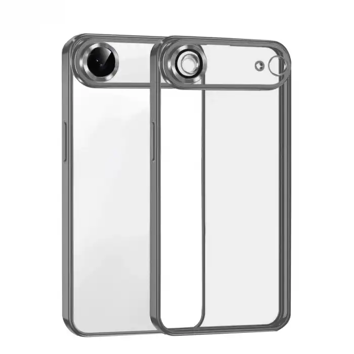 Apple İphone 17 Air Razer Lensli Silikon - Titan Gri