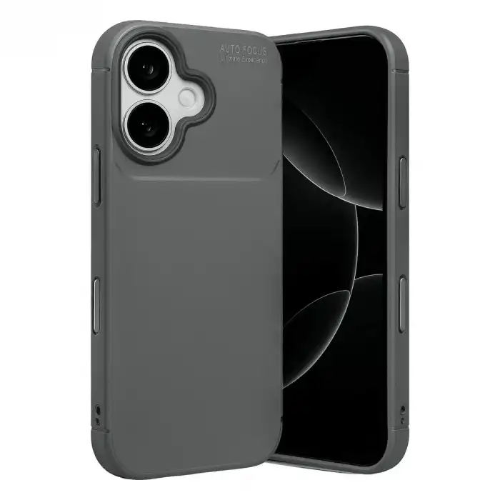 Apple İphone 17 Auto Focus Karbon Kapak - Gri
