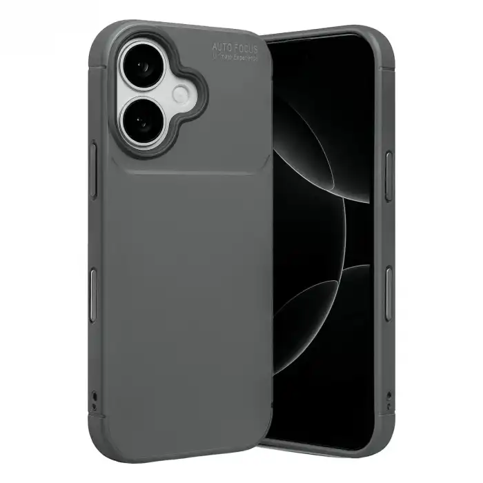 Apple İphone 17 Auto Focus Karbon Kapak - Gri