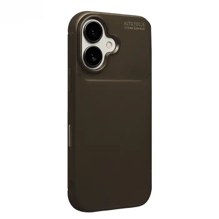 Apple İphone 17 Auto Focus Karbon Kapak - Kahverengi