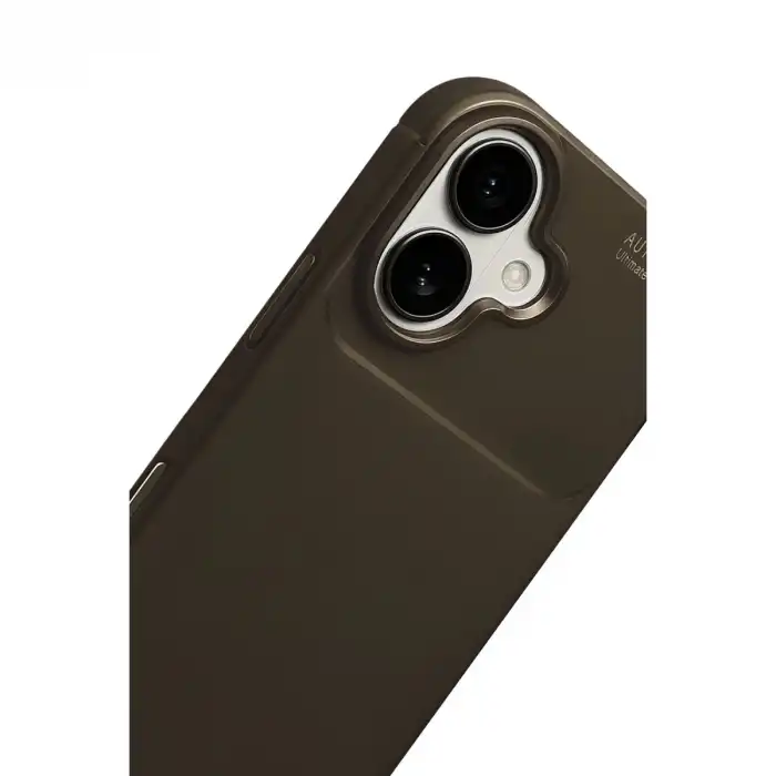 Apple İphone 17 Auto Focus Karbon Kapak - Kahverengi