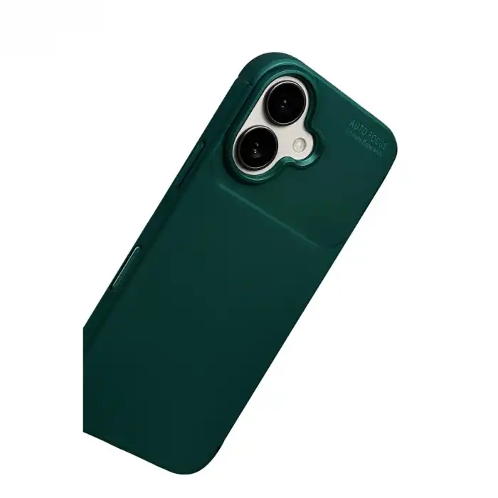 Apple İphone 17 Auto Focus Karbon Kapak - Koyu Yeşil