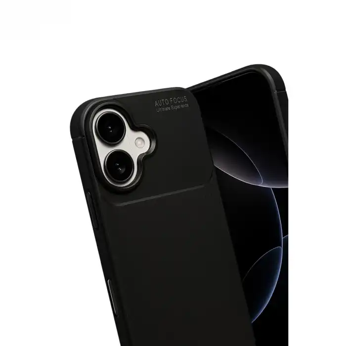 Apple İphone 17 Auto Focus Karbon Kapak - Siyah