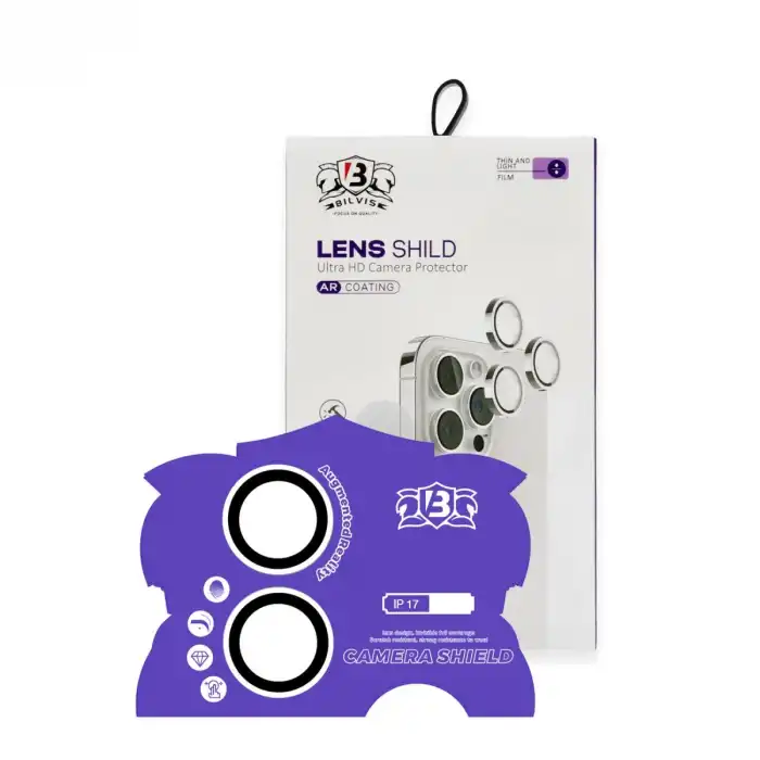 Apple İphone 17 Bilvis Titan Kamera Lens - Gümüş
