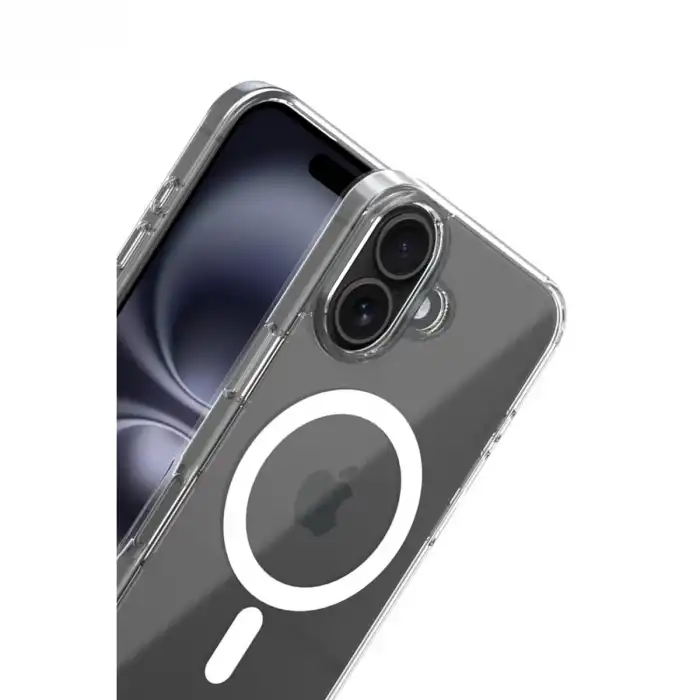 Apple İphone 17 Combo Sert Şeffaf Magsafe Kapak - Şeffaf