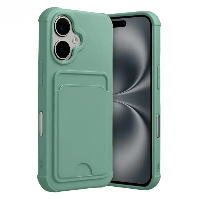 Apple İphone 17 Kelvin Kartvizitli Silikon - Açık Yeşil