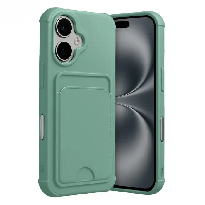 Apple İphone 17 Kelvin Kartvizitli Silikon - Açık Yeşil