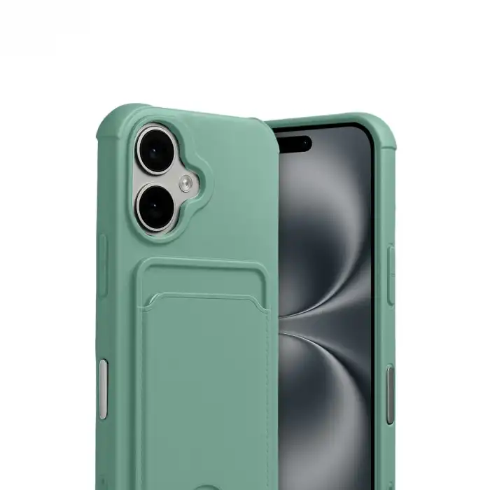 Apple İphone 17 Kelvin Kartvizitli Silikon - Açık Yeşil