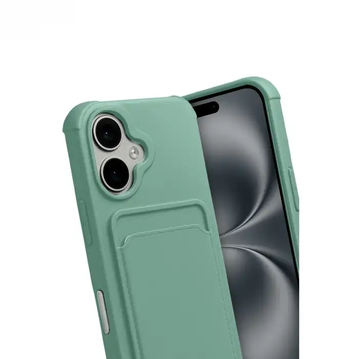 Apple İphone 17 Kelvin Kartvizitli Silikon - Açık Yeşil