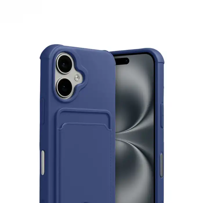 Apple İphone 17 Kelvin Kartvizitli Silikon - Lacivert