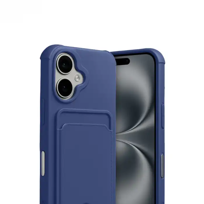 Apple İphone 17 Kelvin Kartvizitli Silikon - Lacivert