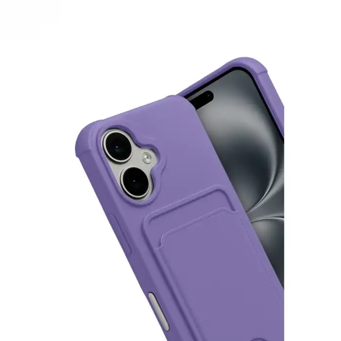 Apple İphone 17 Kelvin Kartvizitli Silikon - Lila