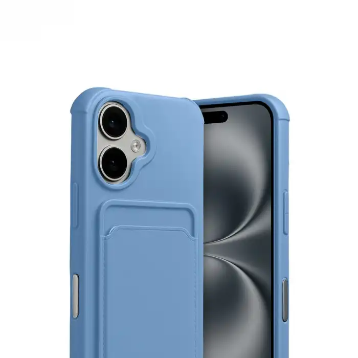 Apple İphone 17 Kelvin Kartvizitli Silikon - Mavi