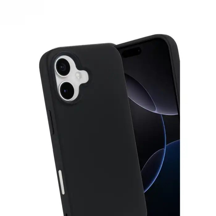 Apple İphone 17 Nano İçi Kadife Silikon - Siyah