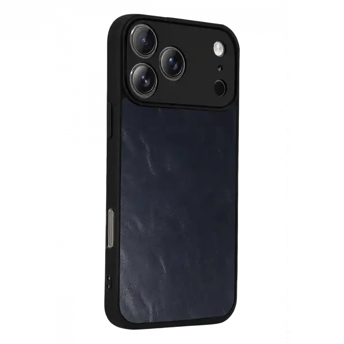Apple İphone 17 Pro Aras Deri Kapak - Lacivert