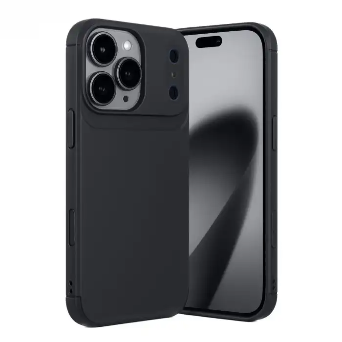 Apple İphone 17 Pro Auto Focus Karbon Kapak - Siyah