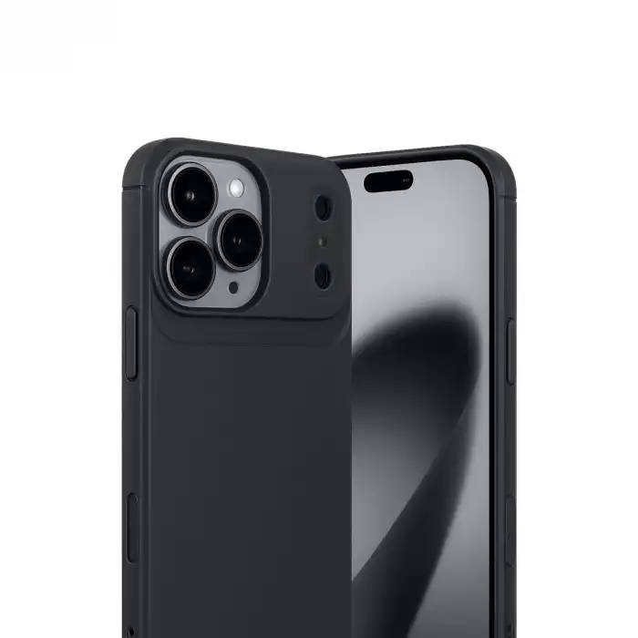 Apple İphone 17 Pro Auto Focus Karbon Kapak - Siyah