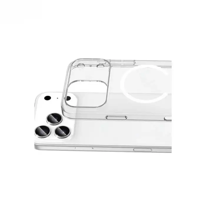 Apple İphone 17 Pro Combo Sert Şeffaf Magsafe Kapak - Şeffaf