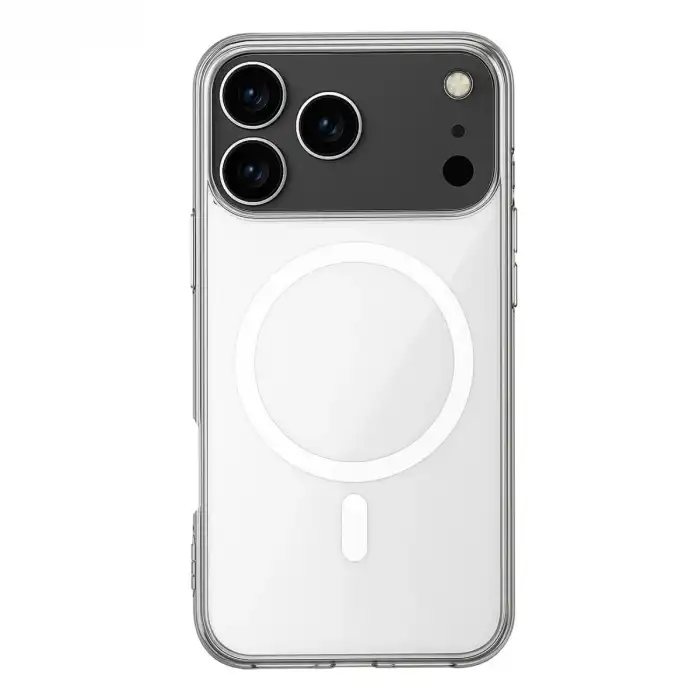 Apple İphone 17 Pro Kılıf Magneticsafe Şeffaf Silikon - Şeffaf