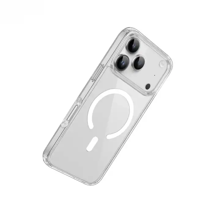 Apple İphone 17 Pro Kılıf Pc Real Magsafe Kapak - Şeffaf
