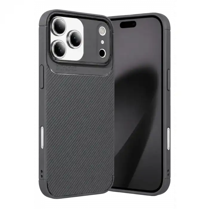 Apple İphone 17 Pro Max Auto Focus Karbon Kapak - Koyu Yeşil