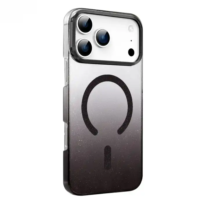 Apple İphone 17 Pro Max Glossy Magsafe Kapak - Siyah