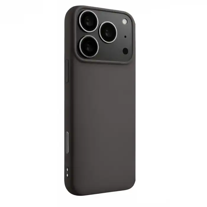 Apple İphone 17 Pro Max Nano İçi Kadife Silikon - Gri