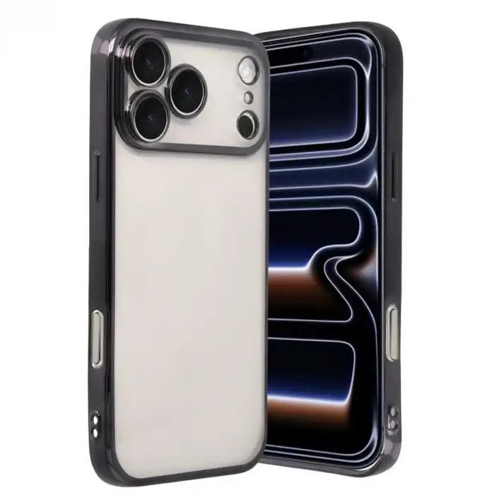 Apple İphone 17 Pro Max Razer Lensli Silikon - Siyah