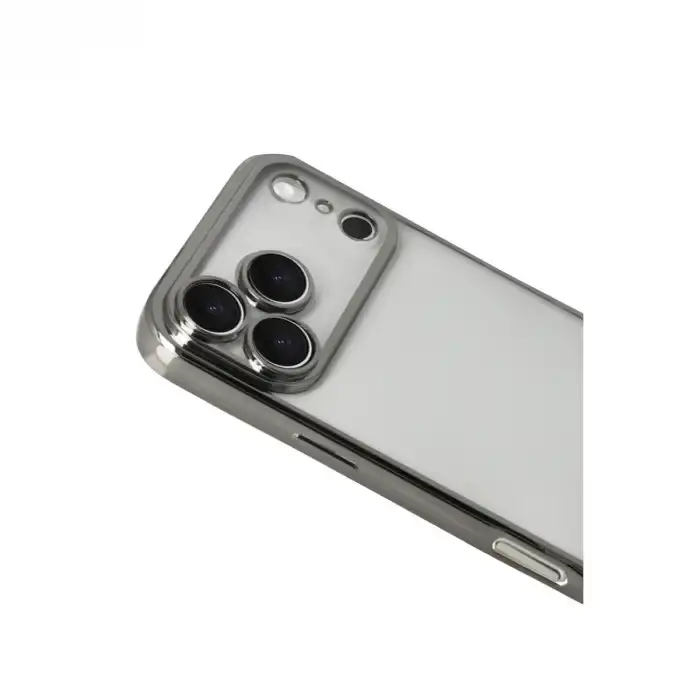 Apple İphone 17 Pro Max Razer Lensli Silikon - Titan Gri