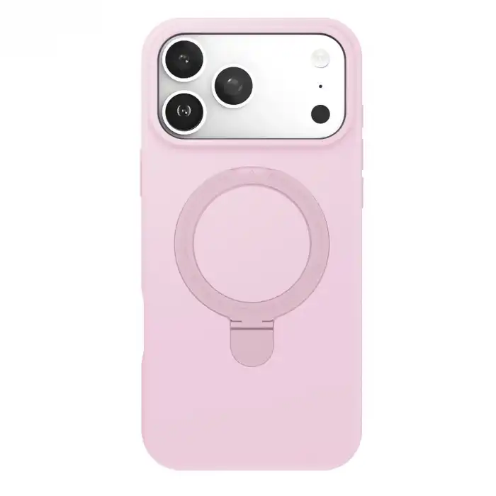 Apple İphone 17 Pro Max Regal Magsafe Standlı Kapak - Açık Pembe