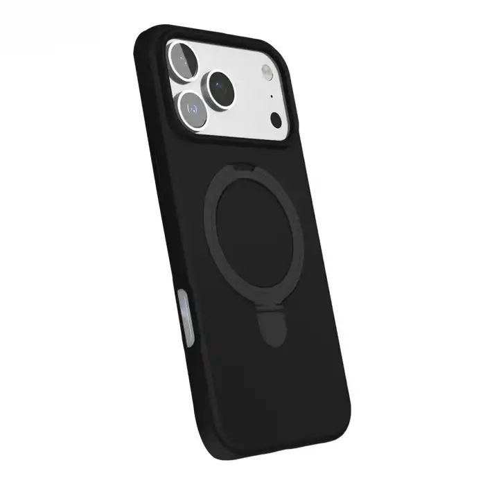Apple İphone 17 Pro Max Regal Magsafe Standlı Kapak - Siyah