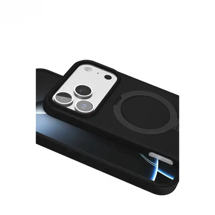 Apple İphone 17 Pro Max Regal Magsafe Standlı Kapak - Siyah