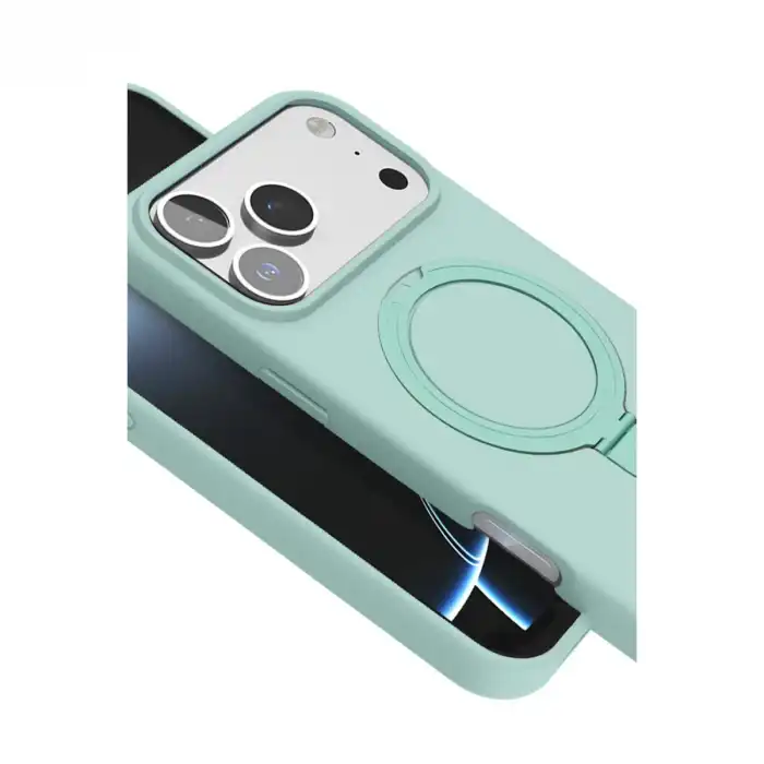 Apple İphone 17 Pro Max Regal Magsafe Standlı Kapak - Su Yeşili