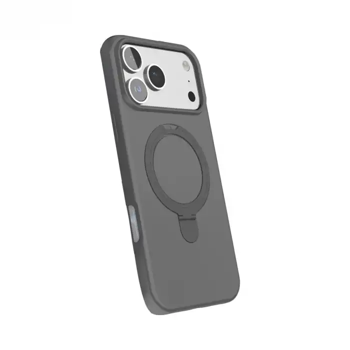 Apple İphone 17 Pro Regal Magsafe Standlı Kapak - Titan Gri
