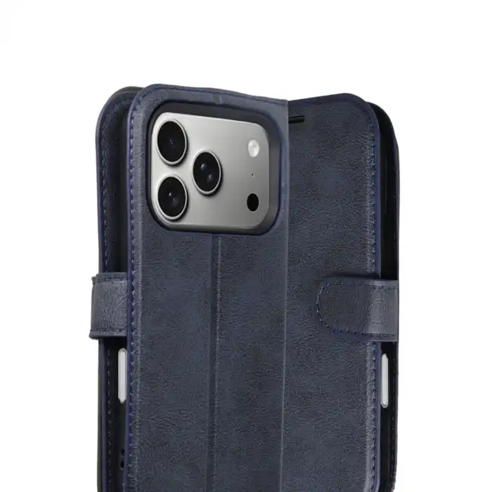 Apple İphone 17 Pro Trend S Plus Kapaklı Kılıf - Lacivert