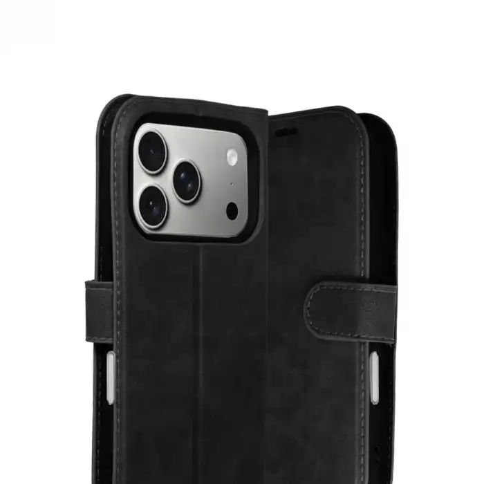 Apple İphone 17 Pro Trend S Plus Kapaklı Kılıf - Siyah