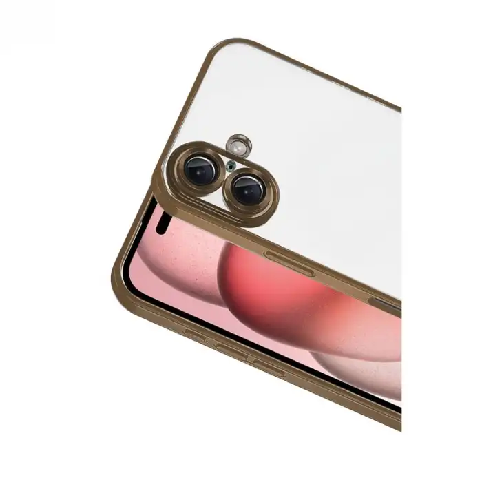 Apple İphone 17 Razer Lensli Silikon - Çöl Titanyum