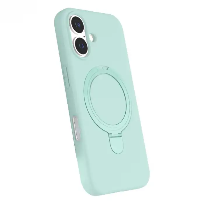 Apple İphone 17 Regal Magsafe Standlı Kapak - Su Yeşili