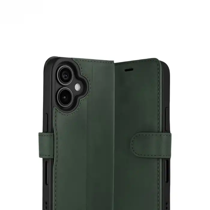 Apple İphone 17 Trend S Plus Kapaklı Kılıf - Yeşil