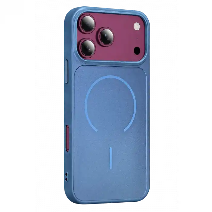 Apple İphone 18 Pro Max Azus Magsafe Kapak - Açık Mavi
